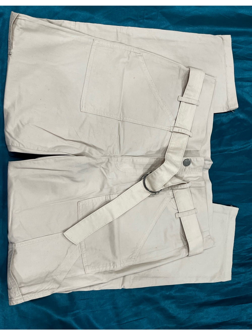 Tommy Hilfiger Beige Chino Pants with Branded Waist Tag